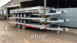 New Brian James 16ft x 7ft T Transporter Car Trailer 3.5t Beavertail twin axle