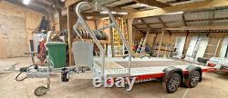 New Brian James A Transporter Twin Axle 13ft x 6ft 2.7ton Car Trailer Ramp Track