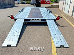 New Brian James A Transporter Twin Axle 13ft x 6ft 2.7ton Car Trailer Ramp Track