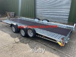 New Brian James A Transporter Twin Axle 5M x 2M, 3000KG MGW Car Trailer in BLACK