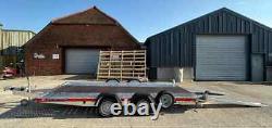 New Brian James Car Trailer Transporter Twin Axle 15ft x 6ft 6in Ramps 2.6ton