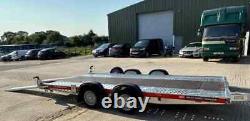 New Brian James Car Trailer Transporter Twin Axle 15ft x 6ft 6in Ramps 2.6ton