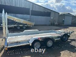 New Brian James Plant Trailer 11ft x 6ft Twin Axle Ramps 3.5ton 3,500kg