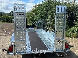 New Brian James Plant Trailer 11ft x 6ft Twin Axle Ramps 3.5ton 3,500kg