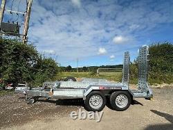 New Brian James Plant Trailer 9ft x 4ft Twin Axle Ramp 2.7ton 2700kg mini digger