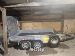 New Brian James Plant Trailer 9ft x 4ft Twin Axle full Ramp 2.7ton 2,700kg