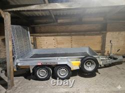 New Brian James Plant Trailer 9ft x 4ft Twin Axle full Ramp 2.7ton 2,700kg