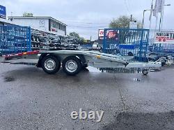 New CAR Transporter Trailer Twin Axle TEMARED 4M x 2m 13.2ft 6.7ft 2700kg