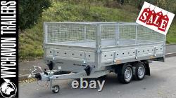 New Cage Trailer Drop Sides 11,9ft X 5,6ft Twin Axle 2700kg Braked Suspension