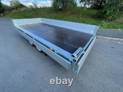 New Cage Trailer Drop Sides 11,9ft X 5,6ft Twin Axle 2700kg Braked Suspension