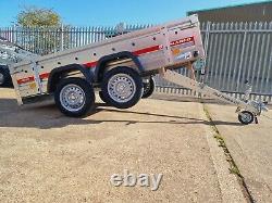 New Car Tipping Trailer 8,7 Ft X 4,1 Ft 750kg Twin Axle @paul Trailers Ltd