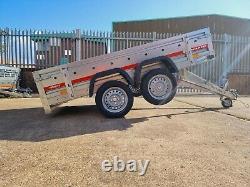 New Car Tipping Trailer 8,7 Ft X 4,1 Ft 750kg Twin Axle @paul Trailers Ltd