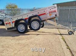 New Car Tipping Trailer 8,7 Ft X 4,1 Ft 750kg Twin Axle @paul Trailers Ltd