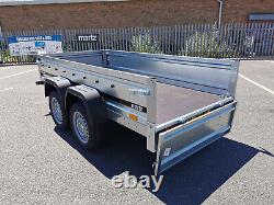 New Car Trailer 263 x 125cm Twin Axle 750kg Top Cover Blue