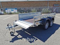 New Car Trailer 263 x 125cm Twin Axle 750kg Top Cover Canopy Blue