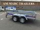 New Car Trailer 263 X 132cm Unbraked 750kg Twin Axle 8.7 X 4.4ft