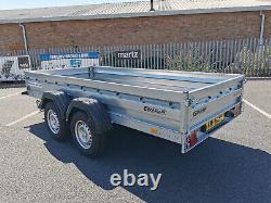 New Car Trailer 330 x 129cm Twin Axle GWV 2000kg Braked 10.9ft x 4.3ft