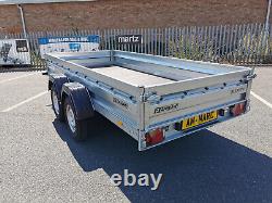 New Car Trailer 330 x 129cm Twin Axle GWV 2000kg Braked 10.9ft x 4.3ft