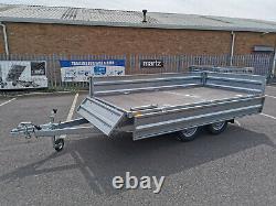 New Car Trailer Flat Bed 3m x 1.5m Twin Axle 750kg