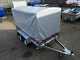 New Car Trailer Twin Axle 263 Cm X 125 Cm 750 Kg With Canvas Cover H 110cm