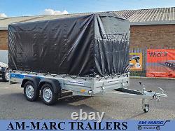 New Car Trailer Twin Axle Box 3 x 150cm Cover