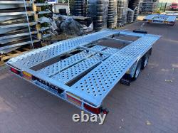 New Car Transporter 14.10ft x 6.11ft Twin Axle 2700kg Trailer Beavertail