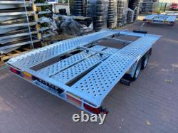 New Car Transporter 4,5m x 2,10m Twin Axle 2700kg Trailer Beavertail