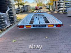 New Car Transporter 4,5m x 2,10m Twin Axle 2700kg Trailer Beavertail