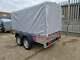 New Car Trailer Temared Twin Axle 8.7ft X 4.1ft 750kg Cover 110cm Gray