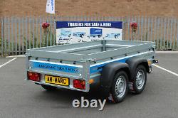 New Car trailer twin axle 8'8 x 4'2 Faro SOLIDUS 263cm x 125cm GWV750kg