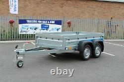 New Car trailer twin axle 8'8 x 4'2 Faro SOLIDUS 263cm x 125cm GWV750kg