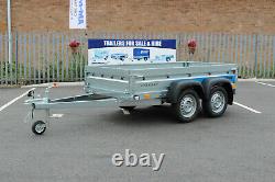 New Car trailer twin axle 8'8 x 4'2 Faro SOLIDUS 263cm x 125cm GWV750kg