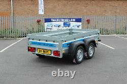 New Car trailer twin axle 8'8 x 4'2 Faro SOLIDUS 263cm x 125cm GWV750kg