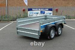 New Car trailer twin axle 8'8 x 4'2 Faro SOLIDUS 263cm x 125cm GWV750kg