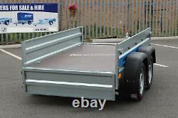 New Car trailer twin axle 8'8 x 4'2 Faro SOLIDUS 263cm x 125cm GWV750kg