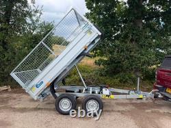 New Debon PW0.2 Electric Tipper Trailer with MESH 2000kg 8ft x 5ft INC VAT