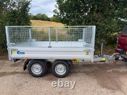 New Debon PW0.2 Electric Tipper Trailer with MESH 2000kg 8ft x 5ft INC VAT