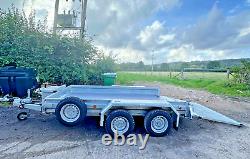 New Graham Edwards 10ft x 5ft 10in Plant Trailer Twin Axle Ramp 3.5ton 3,500kg