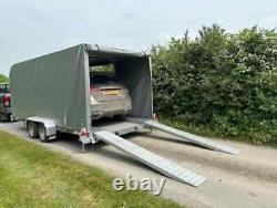 New Graham Edwards 16ft x 6ft 6in Twin Axle Enclosed Car Transporter Car Trailer