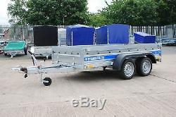 New Ladder Rack 4 Trailer 10ft X 5ft Twin Axle 750kg Flatbed + A Free Trailer