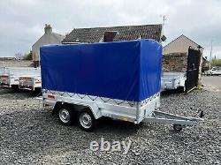 New Niewiadow 10x5 Twin Axle Trailer With Frame And Cover 155cm 750kg