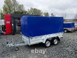 New Niewiadow 10x5 Twin Axle Trailer With Frame And Cover 155cm 750kg