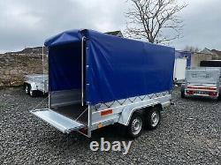 New Niewiadow 10x5 Twin Axle Trailer With Frame And Cover 155cm 750kg