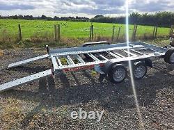New Temared 2000Kg CarFlat 4.0mx1.85m twin axle tiltbed car transport trailer