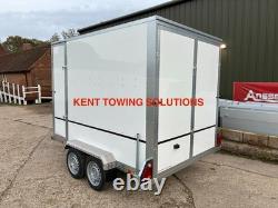 New Tickners GB966 9ft x 6ft x 6.5ft Braked Box Van Trailer + Side Door 1800kg