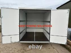 New Tickners GB966 9ft x 6ft x 6.5ft Braked Box Van Trailer + Side Door 1800kg