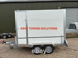 New Tickners GB966 9ft x 6ft x 6.5ft Braked Box Van Trailer + Side Door 1800kg