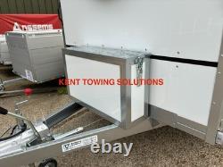 New Tickners GB966 9ft x 6ft x 6.5ft Braked Box Van Trailer + Side Door 1800kg