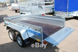 New Trailer 9x4 Twin Axle 1300kg Braked Cage Trailer With 80cm Mesh Sides Al-ko