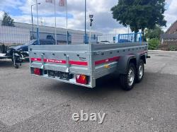 New Twin Axle FLAT Trailer UNBRAKED 750kg 10 ft x 5 ft 300cm x 150cm